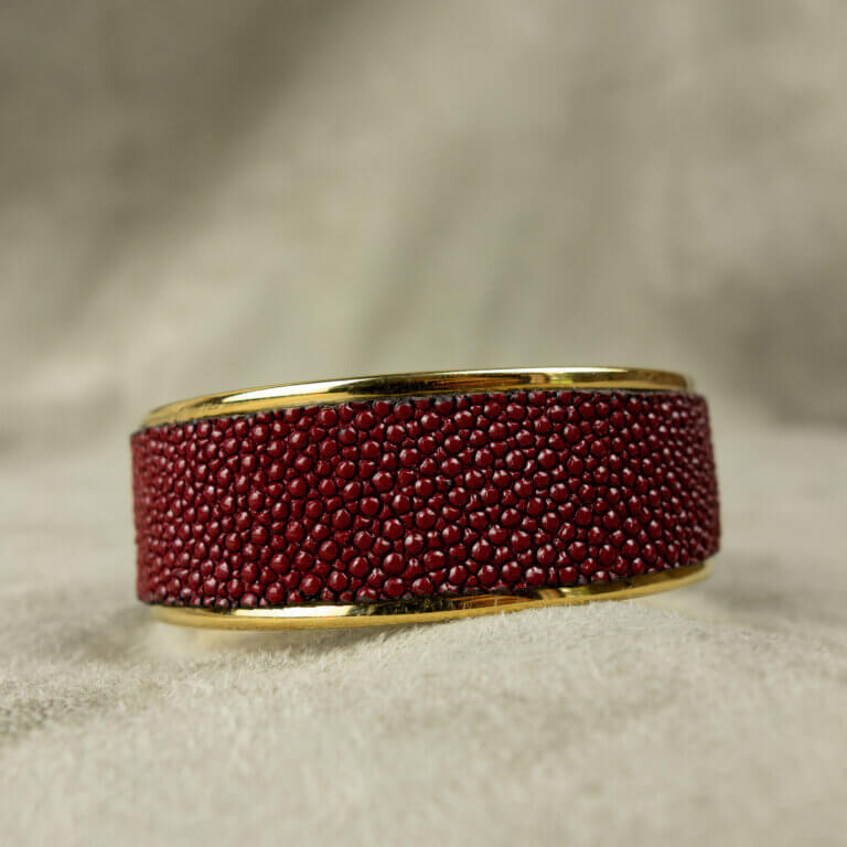Bracelet En Cuir Galuchat Artisanal - Courbé 20/16 Mm - Fait Main En Italie - Compatible Rolex Daytona - Neuf étiqueté