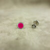 Boucles D'oreilles Pendantes Rondes Motif Or/argent Sur Rose - Fait Main